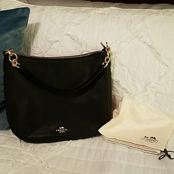 Coach Handbags - Black Leather Coach Purse